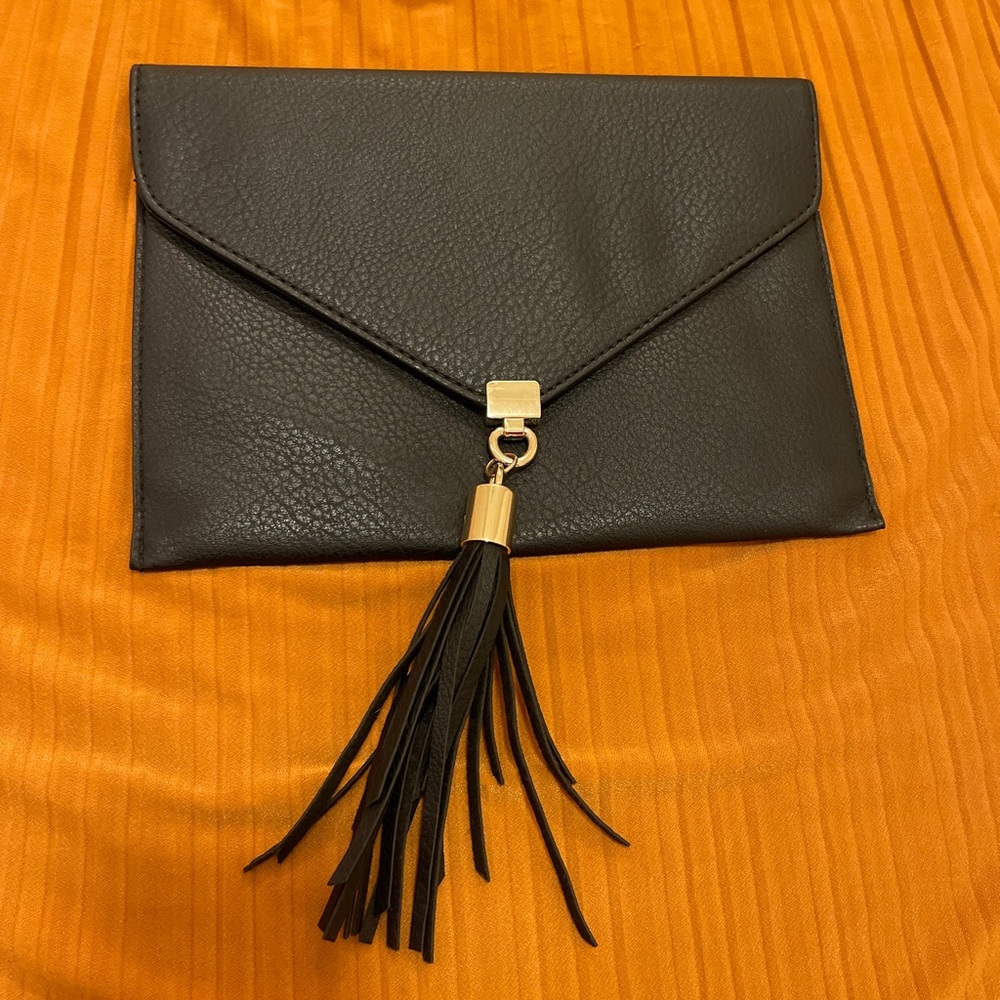 Big Buddha envelope clutch.
